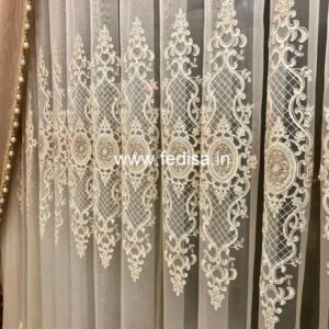 Curtain With Lace Design Green Velvet Curtains Curtain Shop