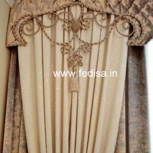 Sanderson Dandelion Clocks Neutral Rose Gold Curtains Dark Green Curtains