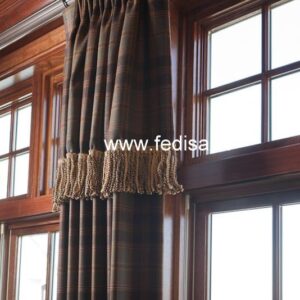 Yellow Blackout Curtains Bohemian Curtains Pom Pom Curtains
