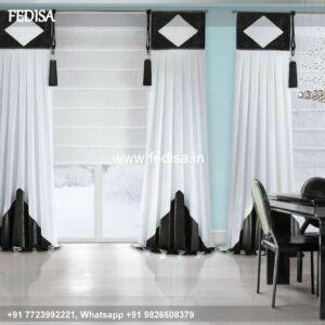 White Bamboo Blinds Short Window Curtains Window Parda