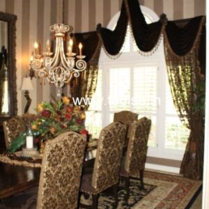 Pink Voile Curtains Wave Curtains String Curtains