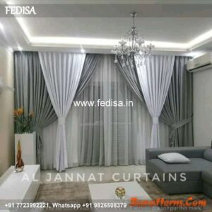 Custom Valances Dark Grey Curtains Geometric Curtains