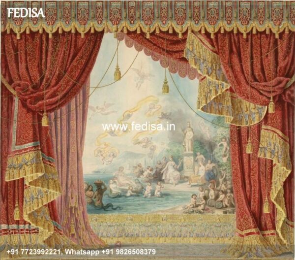 Chinoiserie Curtains Drapes For Living Room Pvc Curtain