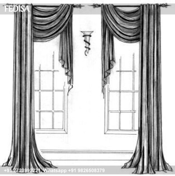 Hall Parda Design Wave Curtains String Curtains