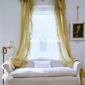 Cotton Parda Design Wave Curtains String Curtains