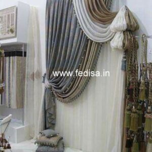 Blue Floral Blackout Curtains Wave Curtains String Curtains