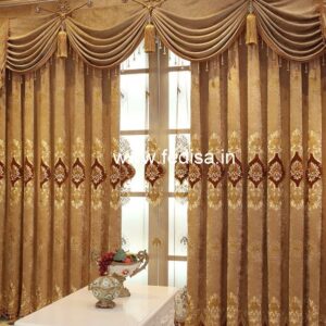 Window Parda Style Dark Grey Curtains Geometric Curtains